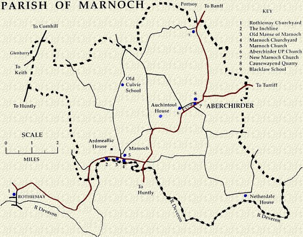 Marnoch Parish Map