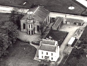 New Marnoch Church and the original manse