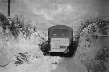 Hay's Bus in Storm of 1947