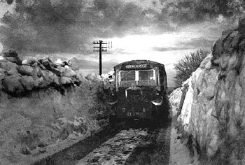 Hay's Bus During 1947 Storm