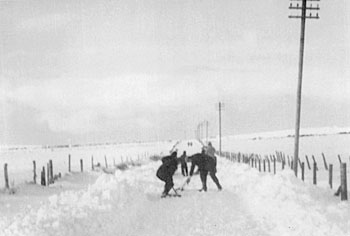 Clearing Snow by Hand 1947