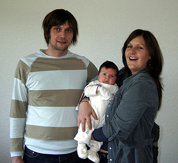 John, Angela and baby Arwyn