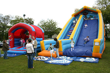 Youngsters Enjoy Bouncy Fun