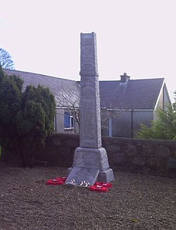 Aberchirder War Memorial at New Marnoch Church