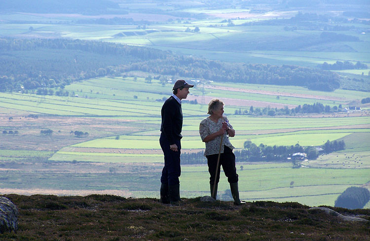 Brain King & Meg Stewart at the top of Knock Hill