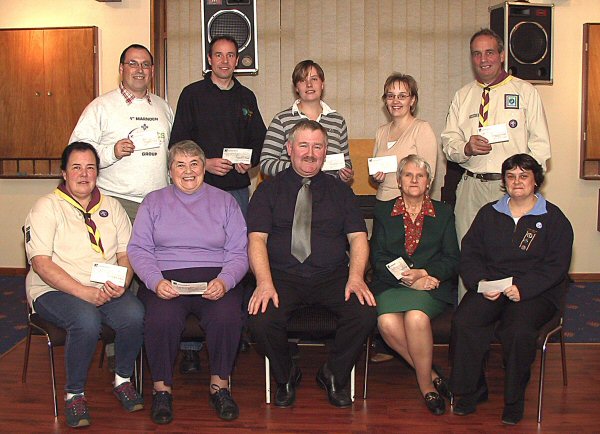 Groups receive cheques