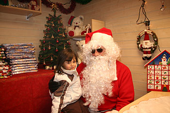Lucy Forrest with Santa