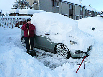 Digging out car