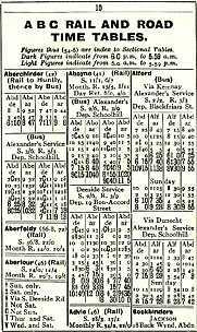 Rail & Road Timetable