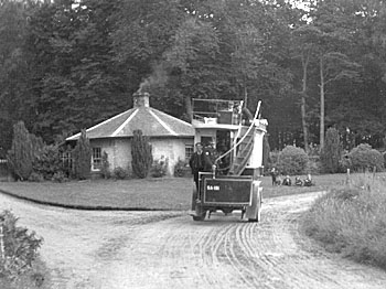 Railway Bus Passing South Lodge of Auchintoul