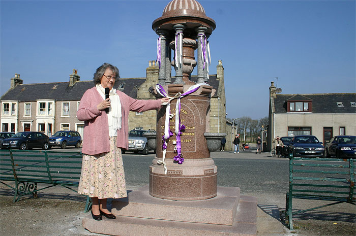 Nancy McKidd at the Restoration Ceremony