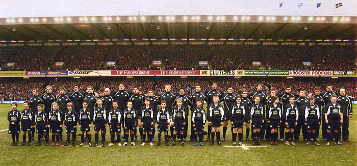 Scotland Team with Mascots