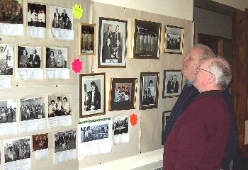 Club members view the display