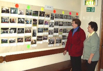 Club members view the display