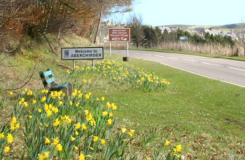 A97 approach from Huntly