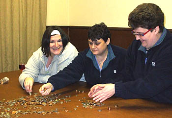 Counting the donations