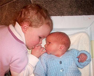 Rocco with big sister Isla