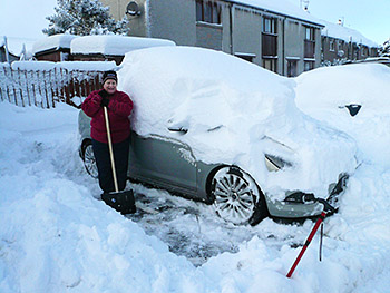 Digging out car