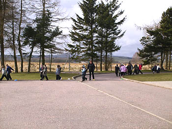 Around the grounds