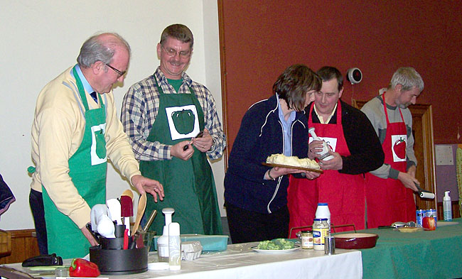 David & Paul satisfied, Pete giving that final check and Brian looking for a paint tray.