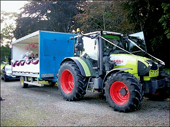The wedding carriage